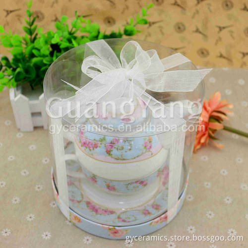 1pc Tea Pot And 1pc Cup And 1pc Saucer Porcelain Coffe Pot